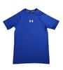 Under Armour Boys' HeatGear Fitted S/S Tee (Big Kids) (Blue(400)/White, X-Small) view 1