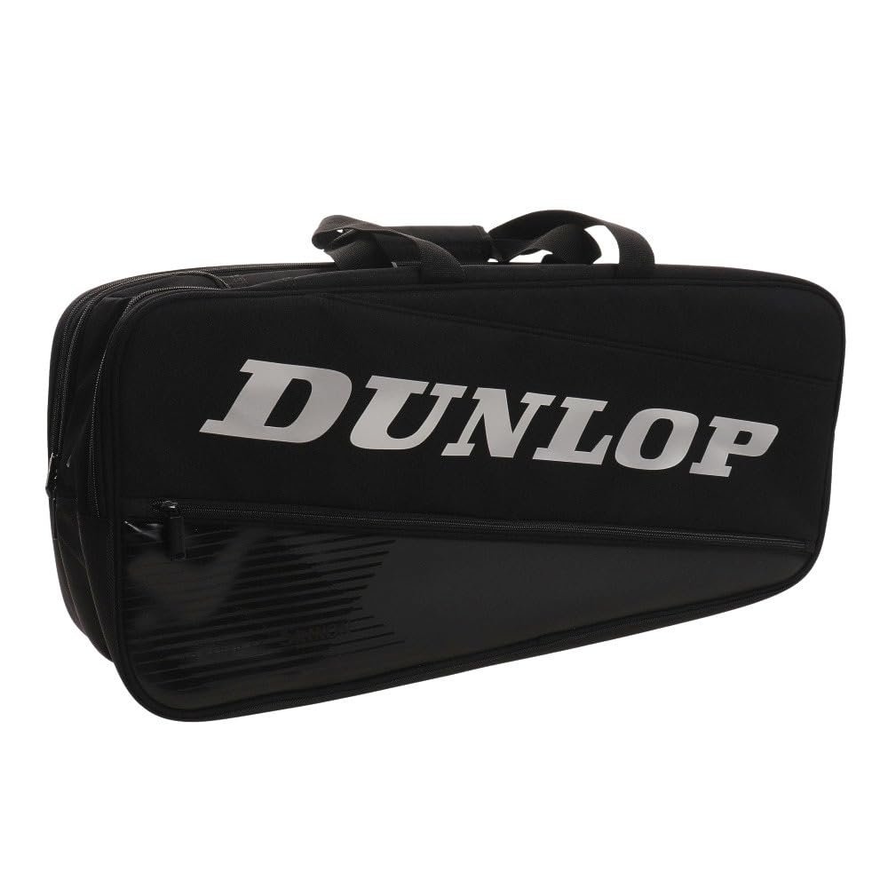 Dunlop DTC-2185 Tennis Bag, Case, Racket Bag, Will Be Released in Early July, *Reservation Black x Silver, One Size