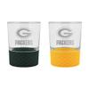 Great American Products Green Bay Packers 14oz. Commissioner Rocks Glass Two-Piece Set view 1