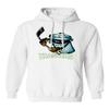 Baku Apparel Danbury Ice Hockey Main Logo Unisex Hooded Sweatshirt (White, Large) view 1