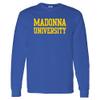 AL01 - Madonna University Crusaders Basic Block Long Sleeve T Shirt - Large - Royal view 1