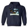 Baku Apparel Danbury Ice Hockey Main Logo Unisex Hooded Sweatshirt (Navy, Small) view 1