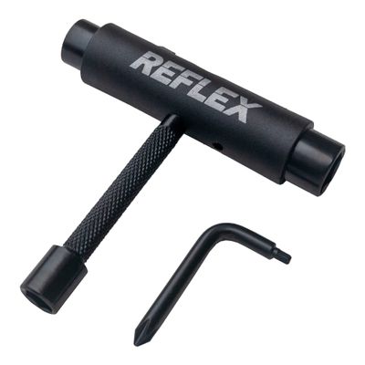 Reflex TriFlex Skate Tool - Multi-Function Portable Tool Accessory for a Skateboard, Longboard, and Roller Skates