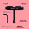 Reflex TriFlex Skate Tool - Multi-Function Portable Tool Accessory for a Skateboard, Longboard, and Roller Skates view 2