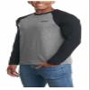 Hurley Men's Still Raglan (Gray/Black, Small) view 3