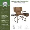 TIMBER RIDGE Folding Camping Chair with Cooler Bag, Director Chair Foldable with Side Table for Adults, Camp Chairs for Outdoor, Lawn, Sports, Fishing, Heavy Duty Supports 300lbs, Earth Brown view 4