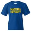 UGP Campus Apparel YS01 - Madonna University Crusaders Basic Block Youth T-Shirt - Large - Royal view 1