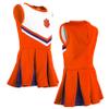 Little King NCAA Infant/Toddler Girls One Piece Team Cheer Jumper Dress-Clemson Tigers-3T view 3