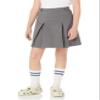 Amazon Essentials Girls' Pleated Uniform Skorts with Built-in Shorts, Pull-on, Stretchy, Pack of 2, Grey, X-Large view 2