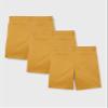 Amazon Essentials Toddler Boys' Uniform Woven Flat-Front Shorts (Wrinkle Resistant), Pack of 3, Dark Khaki Brown, 4T view 4