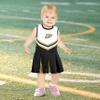 Little King NCAA Infant/Toddler Girls One Piece Team Cheer Jumper Dress-Purdue Boilermakers-3T view 2