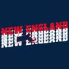 UGP Campus Apparel New England Retro Repeat - Hometown Pride Youth T Shirt - Small - Navy view 2