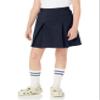 Amazon Essentials Girls' Pleated Pull-on Uniform Scooter Skirts, Pack of 2, Navy, X-Large Slim view 2