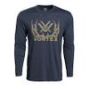 Vortex Optics Men's Full-Tine Long Sleeve T-Shirts (US, Alpha, XX-Large, Regular, Regular, Navy Heather) view 1