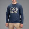 Vortex Optics Men's Full-Tine Long Sleeve T-Shirts (US, Alpha, XX-Large, Regular, Regular, Navy Heather) view 2
