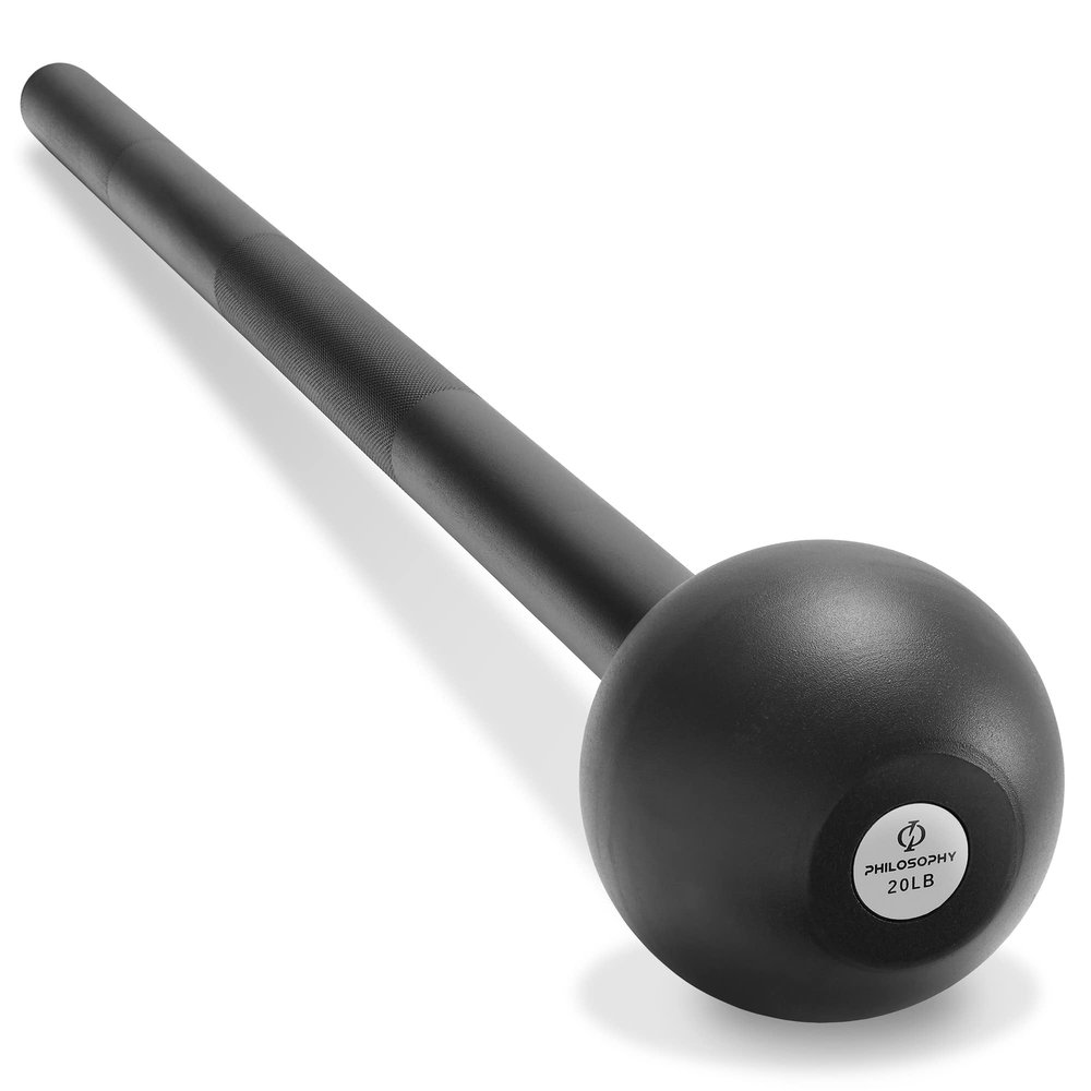 Philosophy Gym Steel Mace Bell 20 LB, Mace Club for Strength Training, Functional Full Body Workouts