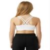 Kurve Girls Seamless Strappy Back Stretchy Crop Undershirt Bra, Made in USA, White-57, Age 9-14 view 1