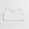 Kurve Girls Seamless Strappy Back Stretchy Crop Undershirt Bra, Made in USA, White-57, Age 9-14 view 3
