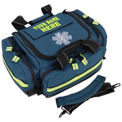 Lightning X Modular Large EMT Medic First Responder EMS Trauma Jump Bag w/Embroidered Name - Blue