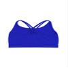 Kurve Girls Seamless Strappy Back Stretchy Crop Undershirt Bra, Made in USA, Cobalt-57, Age 4-8 view 1