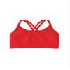 Kurve Girls Seamless Strappy Back Stretchy Crop Undershirt Bra, Made in USA, Red-57 Age 9-14 view 1