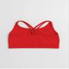 Kurve Girls Seamless Strappy Back Stretchy Crop Undershirt Bra, Made in USA, Red-57 Age 9-14 view 2