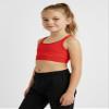 Kurve Girls Seamless Strappy Back Stretchy Crop Undershirt Bra, Made in USA, Red-57 Age 9-14 view 4