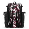 Boombah Catchers Superpack Bat Bag Digital Camo Black/Cardinal - 23-1/2" x 13-1/2" x 9-1/2" - Multiple Colors - Holds 4 Bats - Backpack Version (no Wheels) view 2