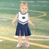 Little King NCAA Infant/Toddler Girls One Piece Team Cheer Jumper Dress-Penn State Nittany Lions-2T view 2