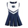 Little King NCAA Infant/Toddler Girls One Piece Team Cheer Jumper Dress-Penn State Nittany Lions-2T view 3