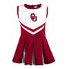 Little King NCAA Infant/Toddler Girls One Piece Team Cheer Jumper Dress-Oklahoma-4T view 3