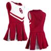 Little King NCAA Infant/Toddler Girls One Piece Team Cheer Jumper Dress-Oklahoma-4T view 4