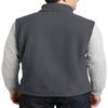 JustBlanks Full-Zip Vest s Value Fleece Sleeveless Jacket Vest - Iron Grey - XL view 2