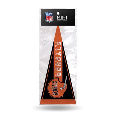 NFL Football Cincinnati Bengals Retro 4" x 9" Felt Mini Pennant Team Set (Includes 8 Pieces)