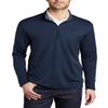 JustBlanks Mens Silk Touch Long Sleeves Performance Quarter-Zip Pullover - Navy/Steel Grey - XL view 1