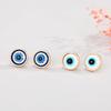 2 Pairs Lucky Evil Eye Stud Earrings Set Blue Round Protection Kabbalah Amulet Turkish Retro Religious Jewelry for Women view 2