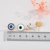 2 Pairs Lucky Evil Eye Stud Earrings Set Blue Round Protection Kabbalah Amulet Turkish Retro Religious Jewelry for Women view 3