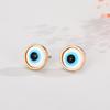 2 Pairs Lucky Evil Eye Stud Earrings Set Blue Round Protection Kabbalah Amulet Turkish Retro Religious Jewelry for Women view 4