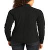 JustBlanks Womens Full-Zip Long Sleeves Jackets Lightweight Microfleece Jacket - Black - M view 2