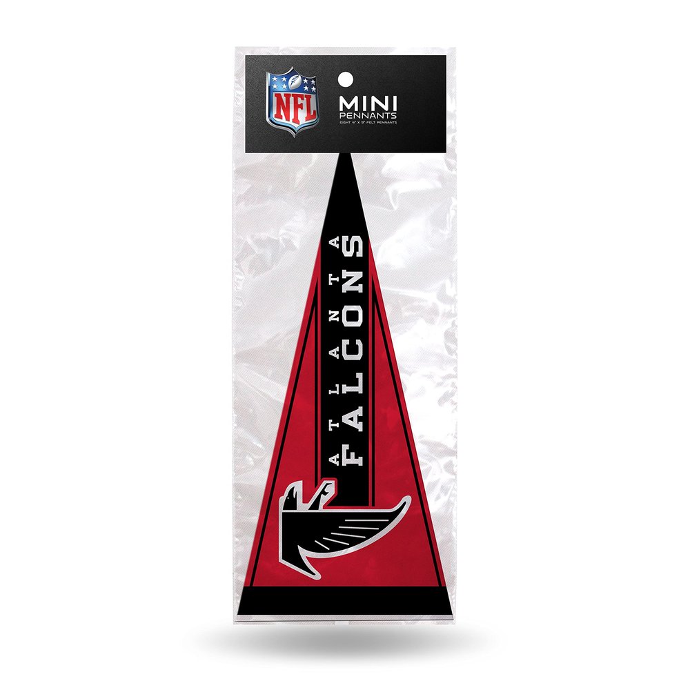 NFL Football Atlanta Falcons Retro 4" x 9" Felt Mini Pennant Team Set (Includes 8 Pieces)