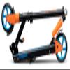 Mongoose Elevate Duo Youth/Adult Folding Kick Scooter, Solid Wheels, Ages 8 Years and Up, Kickstand, Max Rider Weight 220 Pounds, Black/Orange view 2