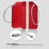 2Pack Red Aluminum Luggage Tag for Luggage Baggage Travel Identifier by Ovener view 2