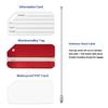 2Pack Red Aluminum Luggage Tag for Luggage Baggage Travel Identifier by Ovener view 3