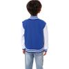 NHUHEQ Kids Baseball Jackets Boys Girls Fit Varsity Jacket Casual Lightweight Plain Cardigan School Coat (Blue,13Y) view 2