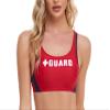 Adoretex Women's Guard Sport Bra Workout Bikini Top (FGN08T) - Red/Navy - Small view 1
