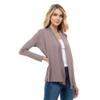Azules Long Sleeve Open Front Cardigan for Women  Lightweight Rayon Sweater, Soft Flowy Layer for Casual or Dressy Outfits Plus Size 1X Mocha view 2