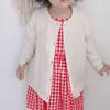 1-7T Little Boys Girls Cute Button-Down Cardigan Sweater Crew Neck Cardigan Coat Toddler Cotton School Knit Sweater (Beige,6-7T,6 Years,7 Years) view 3