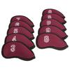 10Pcs/Pack New Meshy Golf Iron Covers Set Golf Club Head Cover Fit Most Irons (Wine Red) view 3