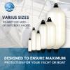 Dan-Fender Heavy Duty Boat Fender 822-F02 - Bumper for Boats (23-30 ft Long) - Strong & Flexible PVC, All Weather Conditions, Universal Fit Boat Accessories for Docking (Eggshell) view 2