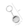 Hemobllo 1pc Protective Case Keychain Holder Easy Attachment for Bags and More Silver Metal Design Loss Shell view 2